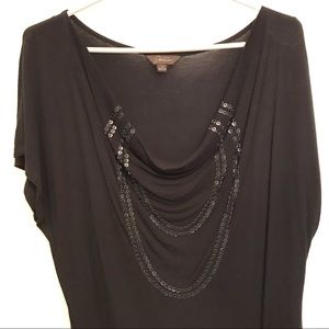 Jessica by Sears black lightweight tunic size large